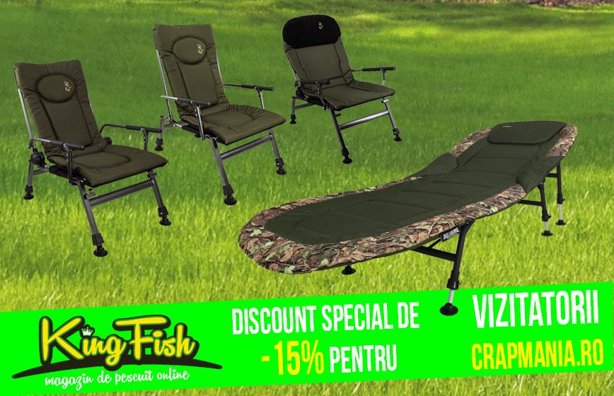 Reducere la paturi si scaune de pescuit pentru utilizatorii Crapmania.ro